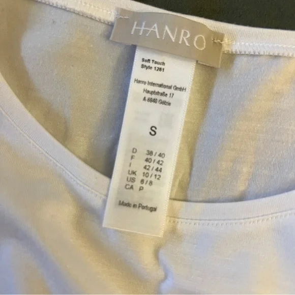 Hanro Soft Touch Sleeveless Tank Top - Size S (EUC) - Picture 4 of 6